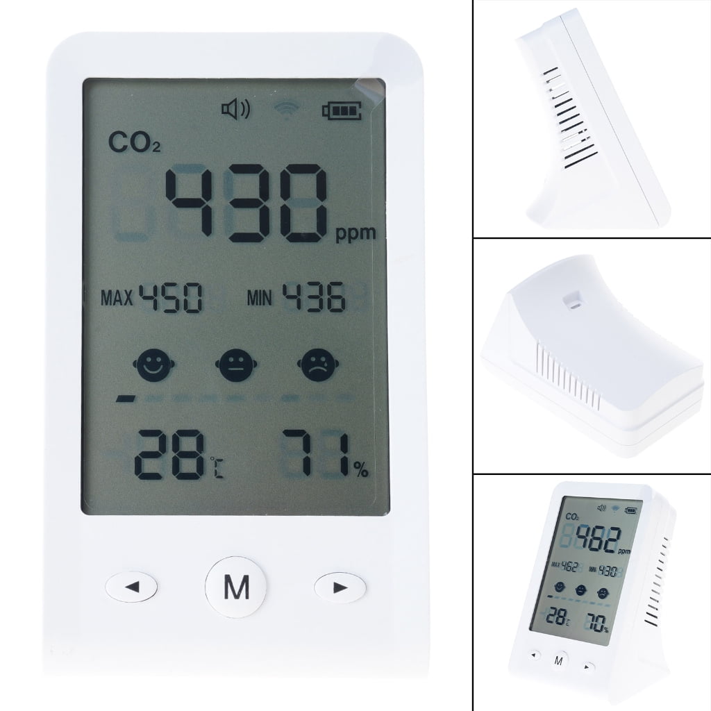 MOMOJIA CO2 Carbon Dioxide Air Quality Monitor Temperature Humidity Tester Meter Max/Min