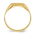 thumbnail image 2 of 14K Yellow Gold Ring Band Signet 11.0x11.5mm Open Back Men's, Size 8, 2 of 5