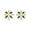 Yellow, variant on 1/10 Ct Black Natural Diamond Daisy Stud Earrings in 14k White Gold Plated 925 Sterling Silver Push Back (0.10 Cttw,Black Color,I2-I3 Clarity)