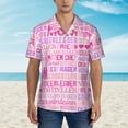 Balery Best Mom ever Print Men's Hawaiian Shirts Short Sleeve Beach