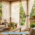 thumbnail image 4 of DONGPAI Outdoor Mosquito Netting for Patio - DIY Cut to Size High Density Bug Screen Mesh Lightweight Outdoor Sheer Curtains for Gazebo Pergola Porch - Rod Pocket Hang, 5.2 ft x 10 ft (1 Panel), 4 of 10
