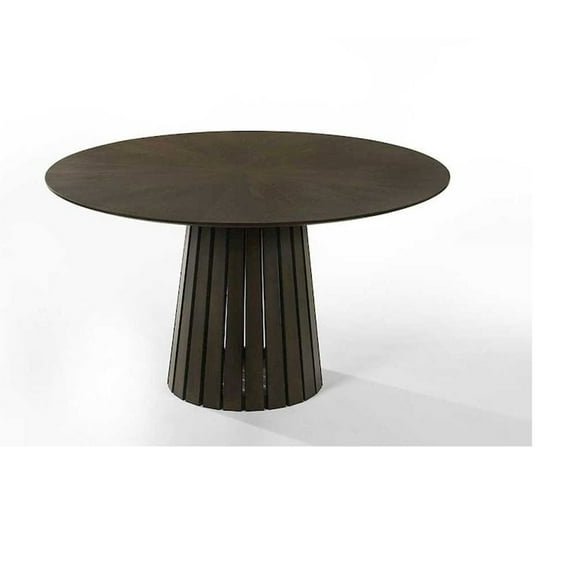 Modrest Weiss - Mid-Century Modern Wenge Round Dining Table
