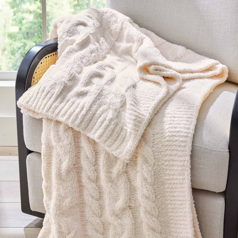 Better Homes Gardens Vanilla Cable Cozy Knit Oversize Soft Warm