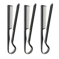 PENIKOKO 3Pcs V-Shaped Combs Plastic Straightening Comb for Women Hairdressing Styling Home Use 12x1.2in