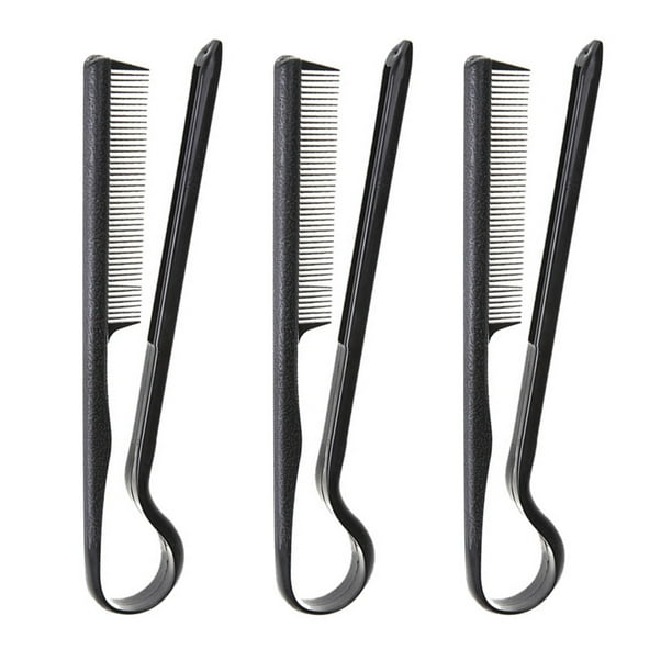 3 peines en forma de V de plástico para alisar el cabello, peine de peluquería para mujeres.