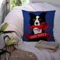 thumbnail image 3 of Carolines Treasures VHA3011PW1414 Ahoy Matey Nautical Border Collie Fabric Decorative Pillow 14Hx14W multicolor, 3 of 4