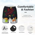thumbnail image 5 of Gaeub Merry Christmas Elk Mens Swim Trunks Stretch Beach Shorts Quick Dry for Men Swim Shorts Swimwear with Pockets- XX-Large, 5 of 9