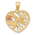 thumbnail image 3 of Finest Gold 10K Two-Tone with White Rhodium Abuela Pendant, 3 of 4