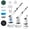 Upgraded Version, variant on Cordless Electric Spin Scrubber, 3‑Speed Adjustable Cleaning Brush with 8 Replaceable Heads, Extendable Handle Power Scrubber for Bathroom Tub Tile Floor
