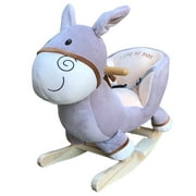 Fengsmart Rocking Chair, animal rocker, rocking horse, rocker with lullaby for 1-3 years old, stuffed toy