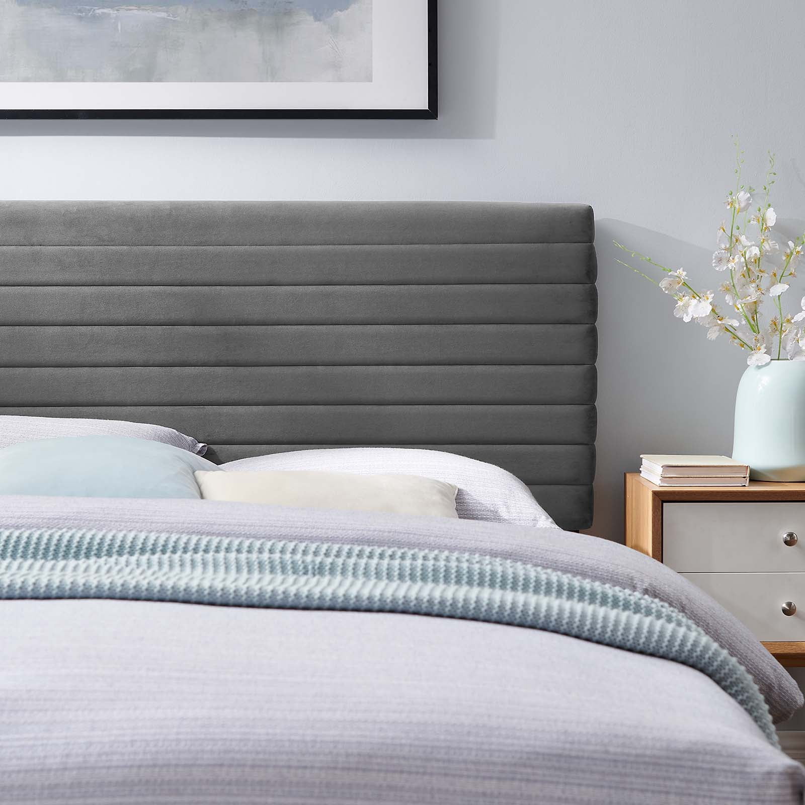 Modway Tranquil Full/Queen Headboard in Gray