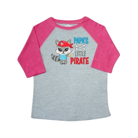 

Inktastic Papa s Little Pirate Cute Raccoon with Sword Gift Toddler Boy or Toddler Girl T-Shirt