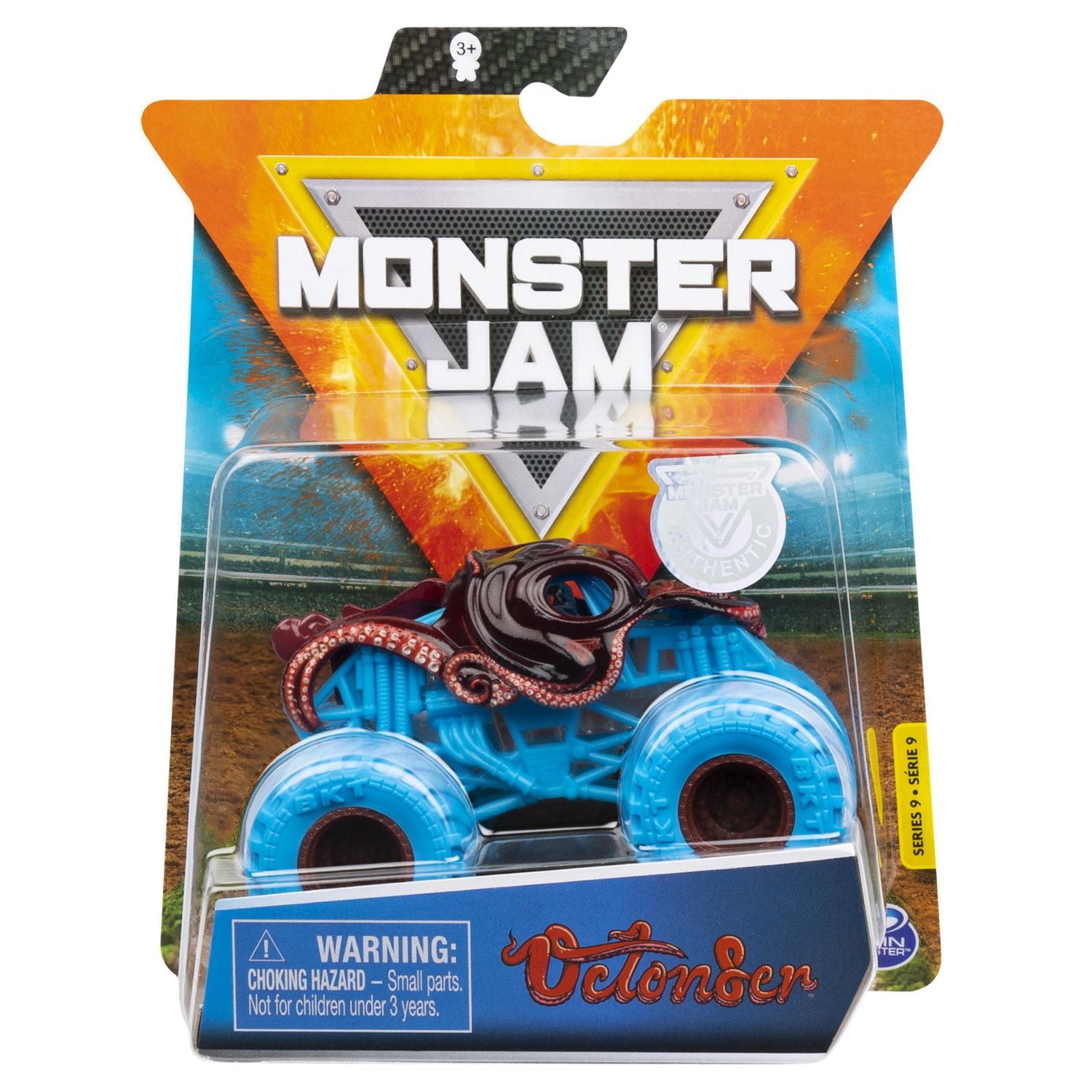 Monster Jam, Official Octon8er Monster Truck, Die-Cast Vehicle, Nitro Neon Series, 1:64 Scale