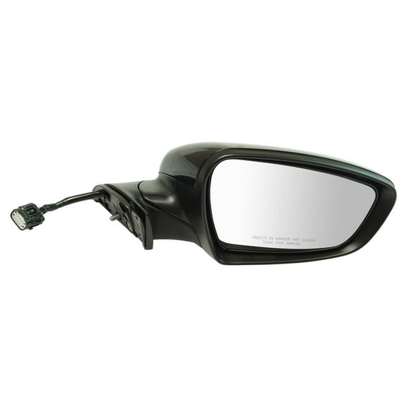 TRQ Exterior Power Mirror Heated Signal Black Smooth Passenger Side for Kia New MRA06683