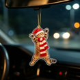 thumbnail image 2 of WKSCLPAI Flat‑Printed Pet Cat Acrylic Christmas Hanging Ornament, Cute Xmas Pendant for Indoor Home Holiday & Party Decoration, Style A, 2 of 8