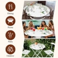 thumbnail image 7 of Green Eucalyptus Leaves Round Tablecloth, Fitted Table Cover with Elastic for 55"-60" Round Tables, Birds Flowers Spring Watercolor Floral Table Cloth Outdoor Dinning Party Waterproof Tablecloths, 7 of 7