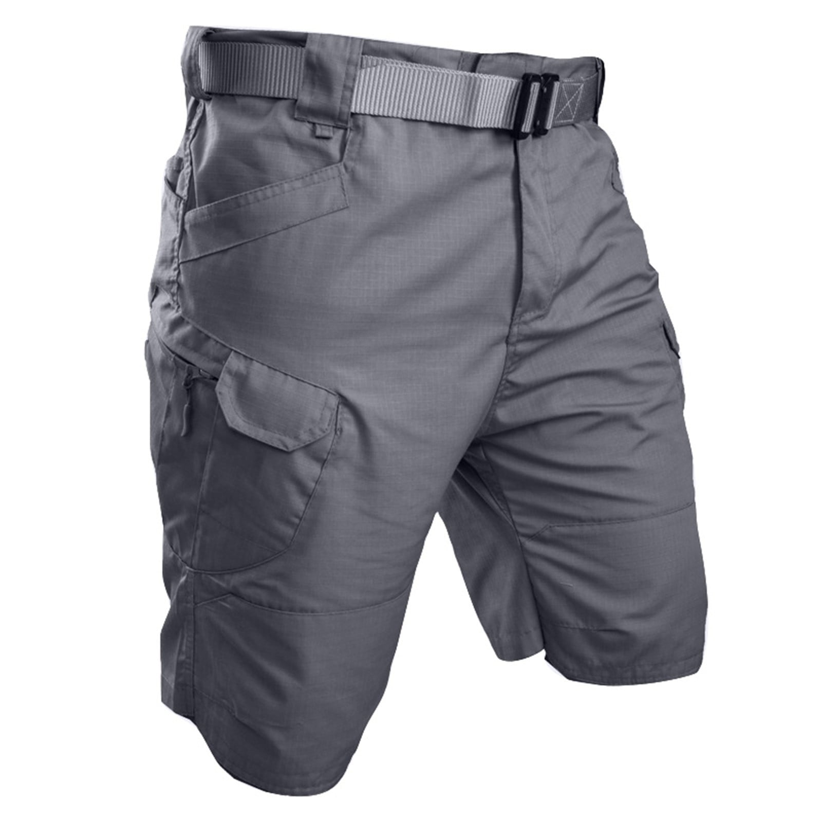 GBSYEWXS Cargo Shorts For Men Banded Waist Solid Color