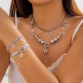 thumbnail image 2 of DESIGNICE Layered Necklaces for Women,Lustrous Chain Strength Long Necklaces for Women,Unique Layer Radiance Necklaces for Women,Silver, 2 of 2