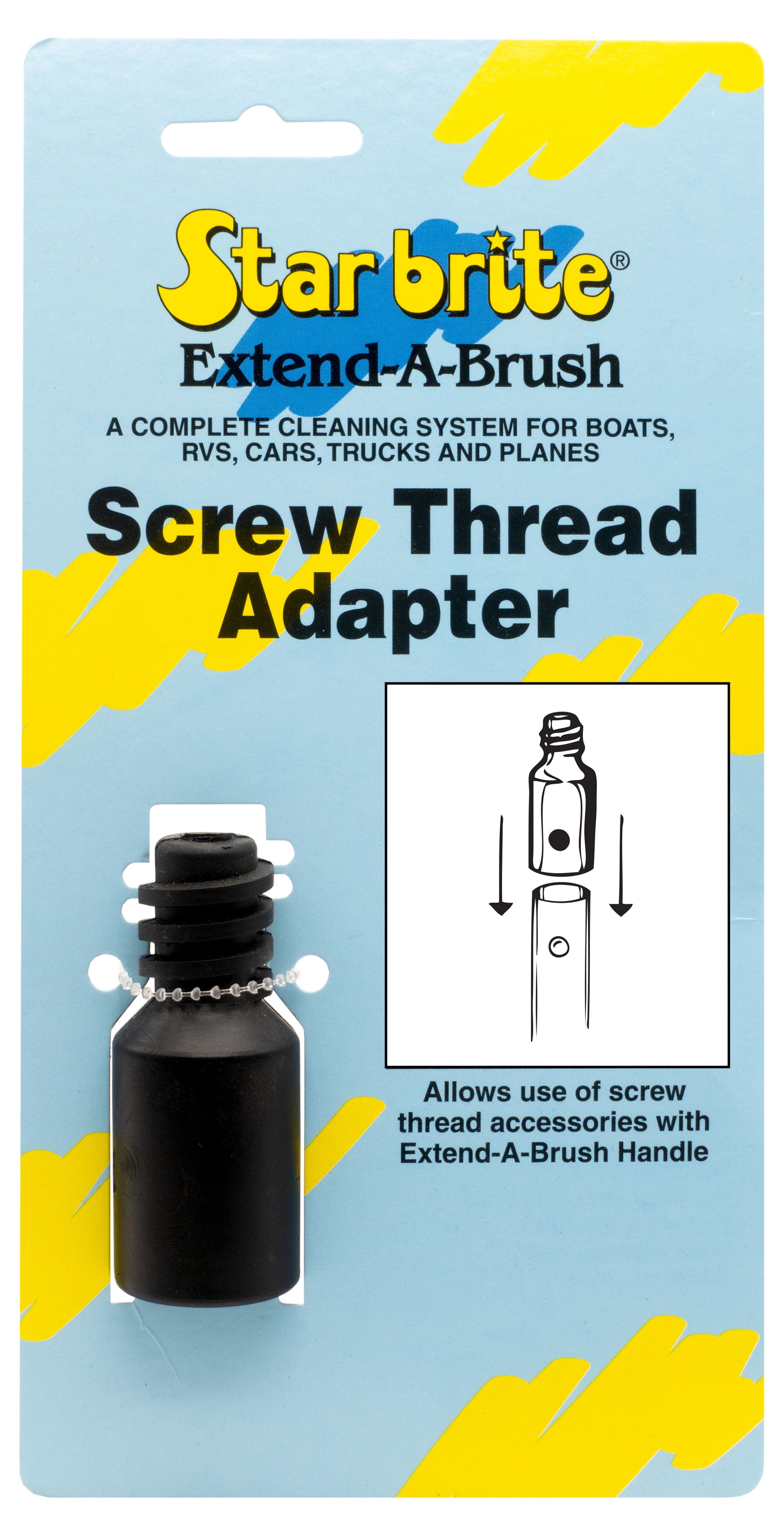 STARBRITE 040034 Extend-a-Brush Screw Thread Adaptor 
