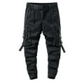 thumbnail image 1 of WEAIXIMIUNG Winter Overalls for Men Work Men Spring and Autumn Outdoor Bundle Feet Youth Leisure Solid Color Cargo Pants, 1 of 2