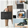 thumbnail image 6 of XYX For Lenovo Tab M11/K11 LTE 2024 Case 11 inch, 360 Rotating Shockproof Cover with Stand, Handle, Shoulder Strap (TB330FU/TB330XU/TB331FC), Black, 6 of 7