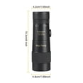 thumbnail image 4 of Maifent Zoom Monocular Camping al aire libre Senderismo Observación de aves Lente recubierta Telescopio Monocular impermeable Clip de teléfono Trípode Inevent OD000506-02B, 4 of 7