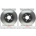 thumbnail image 7 of Detroit Axle - Brake Rotors for 2008-2014 Cadillac CTS, Disc Brake Rotors 2009 2010 2011 2012 2013 Front and Rear Replacement Brakes :12.44 inch Front, 12.40'' inch Rear rotors, 7 of 7