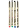 thumbnail image 1 of Bolígrafo Sakura Pigma Micron 05 Pack de 4 colores negro, rojo y azul, 1 of 6
