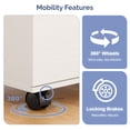 thumbnail image 7 of Ktaxon File Cabinet with Open Shelf, Wood Rolling File Cabinet with Open Shelves, Legal & Letter Size White, 7 of 7