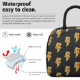 thumbnail image 3 of Lunch Bag Lunch Box for Women Reusable Insulated Lunch Bags,Water-Resistant Pizza Lightning Bolts Black Backdrop Cooler Lunch Tote Bag, Large Capacity for Work Travel Picnic, 3 of 6