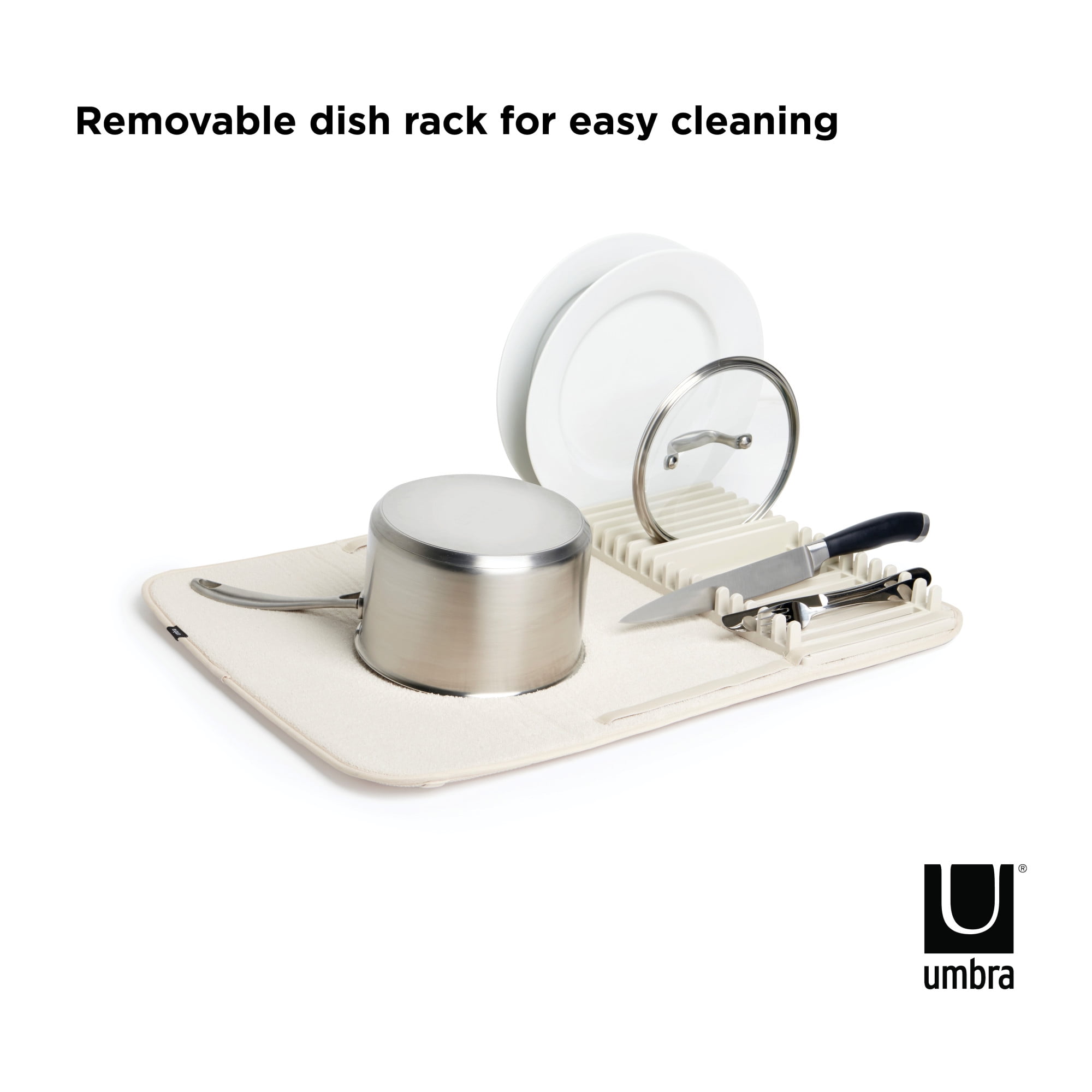 Umbra 8.5-in W x 1.5-in L x 17-in H Cloth Drying Mat in the Dish Racks &  Trays department at