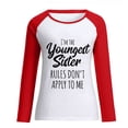 thumbnail image 4 of Tbopshirt Womens Top Women Fashion O-Neck Print Long Sleeve T-Shirt Long Sleeve Splicing Top, 4 of 4