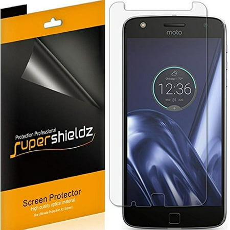 [6-pack] Supershieldz Motorola Moto Z Play Droid / Moto Z Play Screen Protector, Anti-Bubble High Definition (HD) Clear