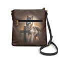 thumbnail image 2 of Kuiaobaty Wolf Cross Print Crossbody Bag for Women Trendy, Multi Pockets Vegan Leather Messenger Purse with Adjustable Strap, Sturdy Waterproof Sling Handbag Crossbody for Travel, 2 of 7
