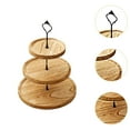 thumbnail image 6 of deevoka Cupcake Stand Dessert Tray Kitchen Supplies Tabletop Centerpiece Cookie Rack for wood, 6 of 9