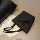 thumbnail image 5 of Bolso Nylon para Mujeres Bolso Hombro Bownot Lindo Bownot Bag Lovely Tote (negro), 5 of 9