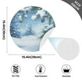 thumbnail image 2 of Ryvnso Winter Snowflake on Tree Round Plate Mats Dining Table Placemat Set of 4 for Holiday Decoration, 2 of 7