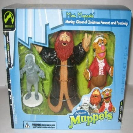 Muppets Mini - The Muppet Show Mini Muppets Marley, Ghost Of Christmas Past & Fozziwig Palisades 3 Piece Figure Set Number 4