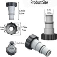 thumbnail image 2 of Adaptador de manguera de repuesto Intex serie A con rosca, adaptador de bomba para kits de piscina, 2 of 5