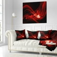 thumbnail image 3 of Designart Dark Red Vector Illustration - Abstract Throw Pillow - 18x18, 3 of 5
