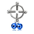 thumbnail image 1 of Cercle Coloré Rond Cloche Vis Perforée Mamelon Anneau de Protection R00436 Bleu Royal, 1 of 2