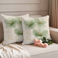 thumbnail image 2 of Elegant Spring Floral Outdoor Waterproof Pillow Covers, Summer Botanical Rustic Flower Decorative Square Throw Pillowcase Sofa Cushion Sham for Patio/Couch/Chair, 16"x16" 2 Pack, 2 of 8