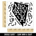 thumbnail image 2 of Nevada State with Text Swirls Self-Inking Rubber Stamp Ink Stamper - Blue Ink - Large 1-1/2 Inch, 2 of 7