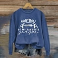 thumbnail image 2 of WEAIXIMIUNG Ensemble de Chandails en Molleton Courts Manches Longues Col Rond pour Femmes Imprimé Graphique Football Sans Capuche, 2 of 4