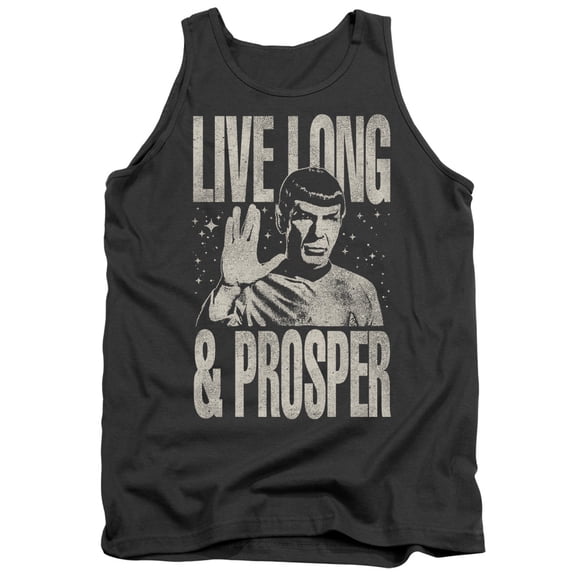 Star Trek Prosper Adult Tank Top Charcoal