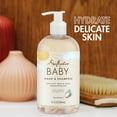 thumbnail image 5 of SheaMoisture Baby Wash and Shampoo with 100% Virgin Coconut Oil, Sweet Pea & Murumuru, 13 fl oz, 5 of 9