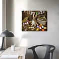 thumbnail image 4 of Acheng Flag Easter Backdrop Spring Easter Photo Background Easter Egg Bunny Rabbits Poster Canvas Picture Printing Wall Art Decoration Posters Aesthetic Bedroom Background Wall Decor 16x12in, 4 of 6