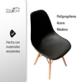 thumbnail image 3 of Set de 4 Sillas Minimalistas STAY ELIT COLOR negro, 3 of 5