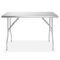 thumbnail image 2 of GRIDMANN 48 x 24 Inch Stainless Steel Folding Table, NSF Certified, 2 of 7