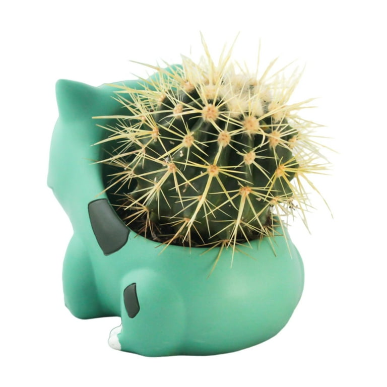 Bulbasaur Planter Pot 4'' - Mini Anime Succulent Planter For Office Desk,  Home Decor, Garden - Walmart.com